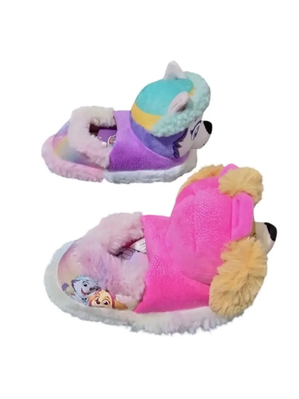 Nickelodeon Paw Patrol Toddler Size 5-6 Slippers 3D Skye Everest Plush Non-Slip